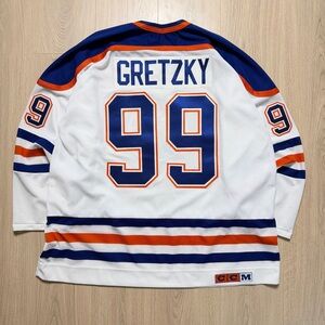 Vintage CCM Edmonton Oilers Wayne Gretzky #99 NHL Hockey Jersey Mens XXL Player